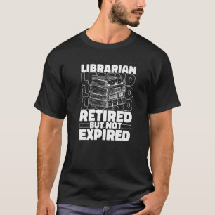 T-shirt Bibliothécaire Retraité Bookwort Books Bibliothèqu
