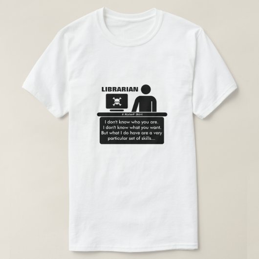 T-shirt Bibliothécaire - Une chemise MisterP (Design devant)