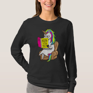 T-shirt Bibliothécaire Unicorn Pour Un Livre De Lecture En
