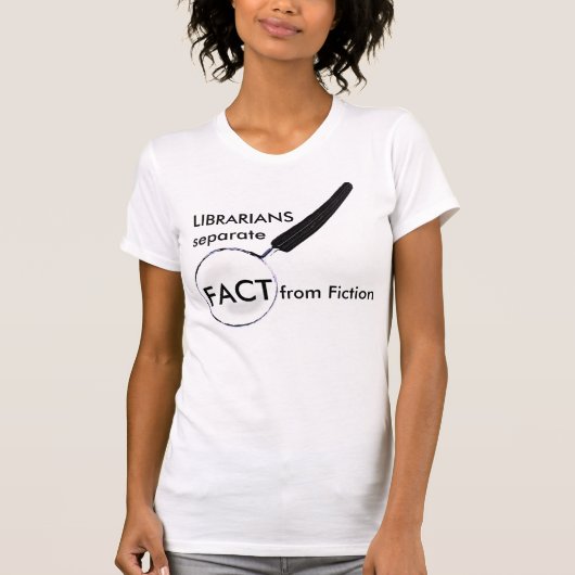 T-shirt Bibliothécaires - Faits et fiction (Devant)