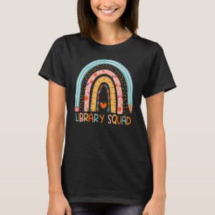T-shirt Bibliothèque Arc-En-Ciel Professeur De Livre À L'É