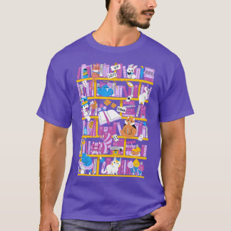 T-shirt Bibliothèque au pays des merveilles