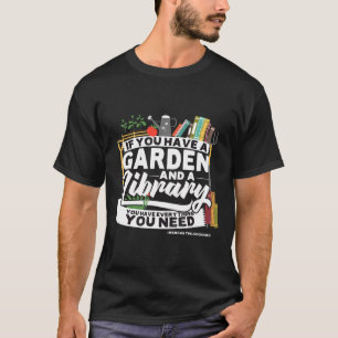 T-shirt Bibliothèque de jardin amusante Citation Marcus Ci