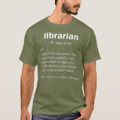 T-shirt Bibliothèque Définition Funny Curator Gag Cadeau (Devant)