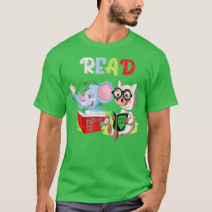 T-shirt Bibliothèque des enseignants Lire le livre Club Pi