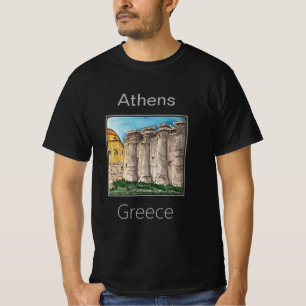 T-shirt Bibliothèque d'Hadrien, Athènes, Grèce