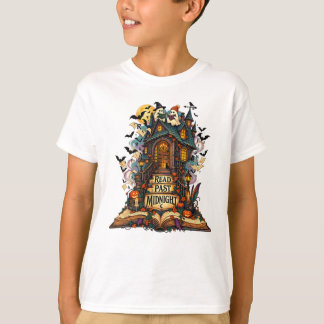 T-shirt Bibliothèque hantée de lecture après minuit