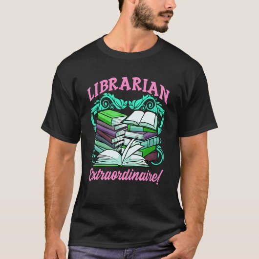 T-shirt Bibliothèque inspirée par le bibliothécaire Biblio (Devant)