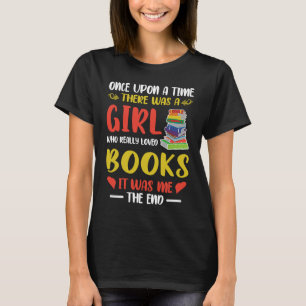 T-shirt Bibliothèque Livre Il était une fois une fille Lov