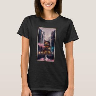 T-shirt Bibliothèque sous la cascade Magical Kingdom Bloss