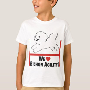 T-shirt Bichon Frise - amour d'agilité de Bichon