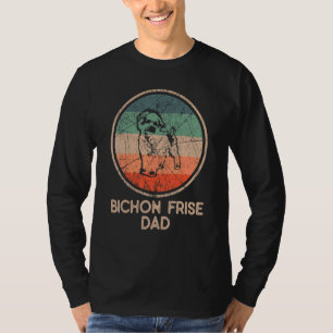 T-shirt Bichon Frise Chien Vintage Bichon Frise Papa