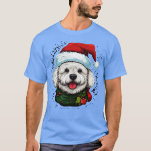 T-shirt Bichon Frise Christmas