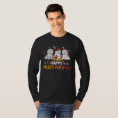 T-shirt Bichon frise happy hallothanksmas (Devant entier)