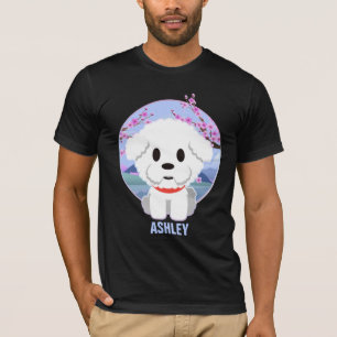 T-shirt Bichon Frisé Kawaii Cute Cadeau chien animal