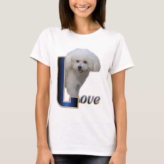 T-shirt Bichon Frise Love (Devant)
