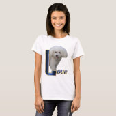 T-shirt Bichon Frise Love (Devant entier)