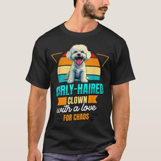 T-shirt Bichon Frise Lover Funny Bichon Frise Retro (Devant)