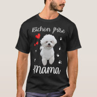 Bichon Frise Maman Cute Chiot Amoureux de les chie