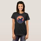 T-shirt Bichon Frisé Retro (Devant entier)
