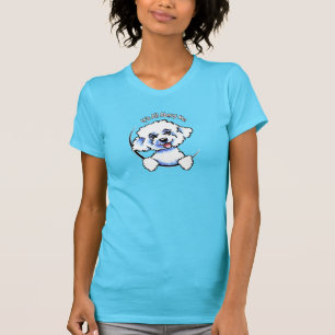 T-shirt Bichon Frise son tout environ je