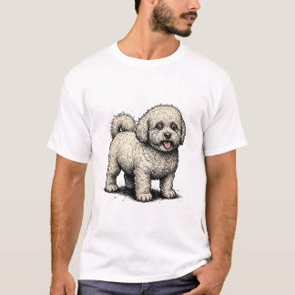 T-shirt Bichon Frise Vintage : Amateur de Chien Classique