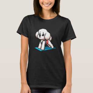 T-shirt Bichon Frise Yoga Chien Drôle de Méditation