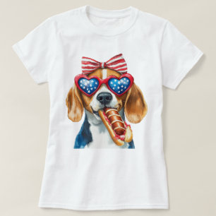 T-shirt Bichon patriotique