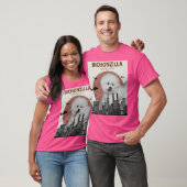 T-shirt Bichonzilla - Monstre De Chien De Bichon Géant (Unisexe)