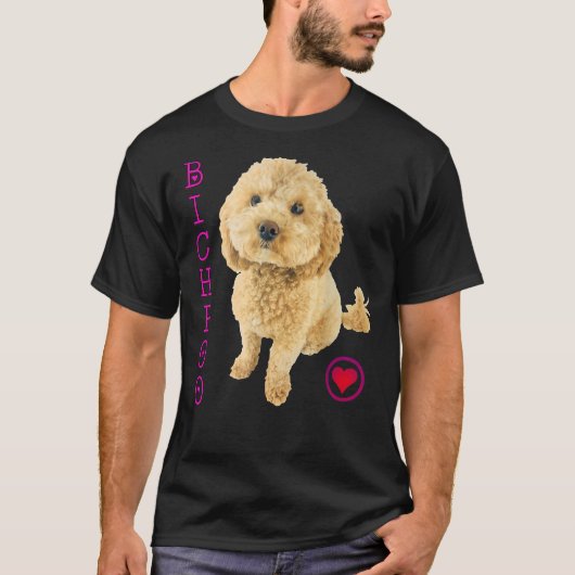 T-shirt Bichpoo Chien Chien Chien Chien Poodle Croix Noodl (Devant)