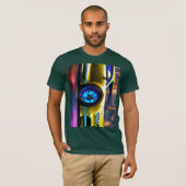 T-shirt Bick et voiture bugati et ninja H2R pavé (Devant entier)