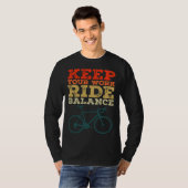 T-shirt Bicycle Bike Keep Your Work Ride Balance Cyclist (Devant entier)