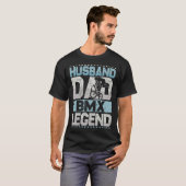 T-shirt Bicycle Husband Dad BMX Legend BMX Men (Devant entier)