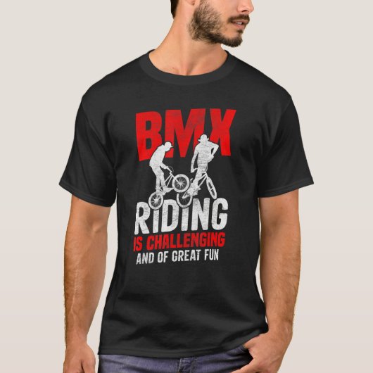 T-shirt Bicycle Motocross BMX Riding Is Challenging Frees (Devant)