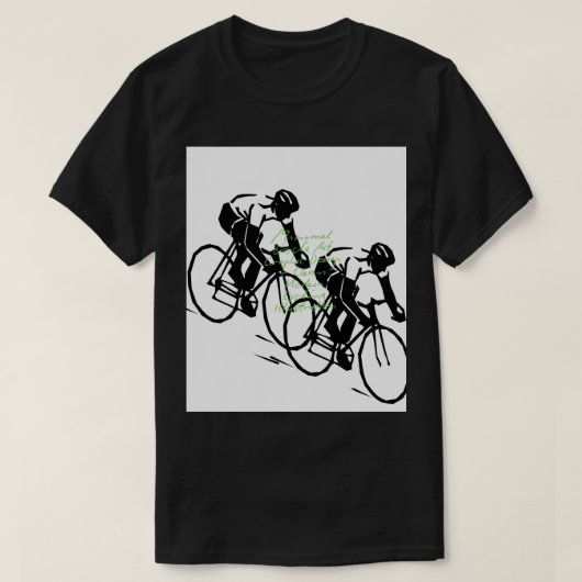 T-shirt Bicycle Riding Race Art (Design devant)