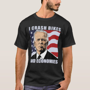 T-shirt Bicyclette Anti Joe Drôle, Je Crash Vélos Et Ec