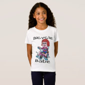 T-shirt Bicyclette Babe (Devant entier)