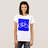 T-shirt Bicyclette - Bleu (Devant entier)