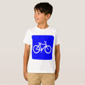 T-shirt Bicyclette - Bleu (Devant entier)