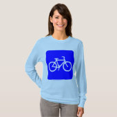 T-shirt Bicyclette - Bleu (Devant entier)