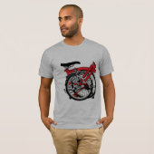 T-shirt Bicyclette de Brompton pliée (Devant entier)