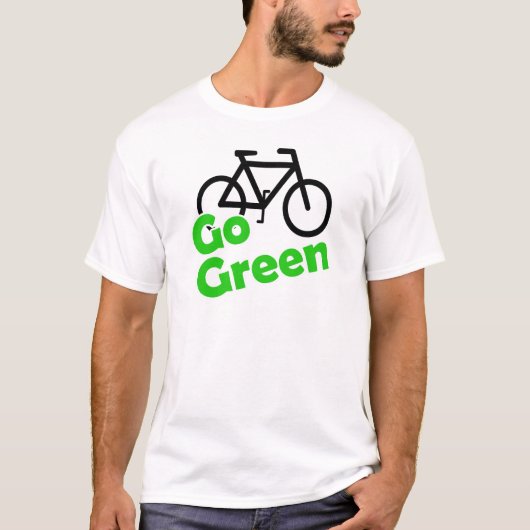 T-shirt bicyclette de devenez écolo (Devant)