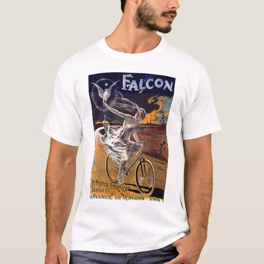 T-shirt Bicyclette de faucon (Devant)