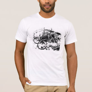 T-shirt bicyclettes abandonnées