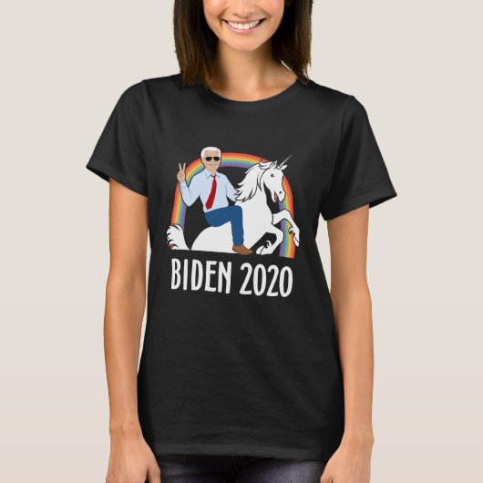 T-shirt Biden 2020 Joe Biden Riding Unicorn Funny (Devant)