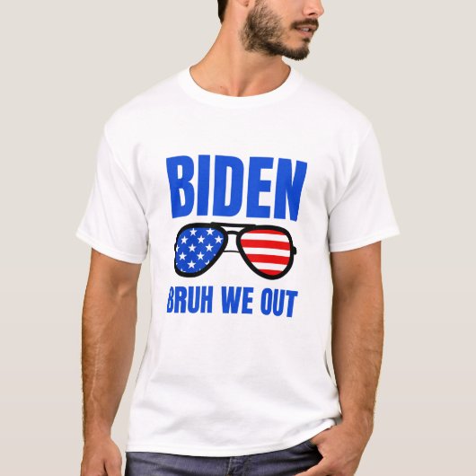 T-shirt Biden 2024 Élections 2024 Bruh We Out Funny Joe Bi (Devant)