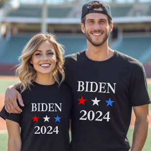 T-shirt Biden 2024 Le président américain trois étoiles pa
