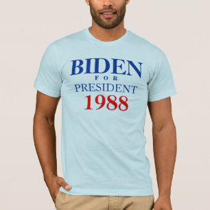 T-shirt BIDEN, F   O   R, PRÉSIDENT, 1988 - customisé