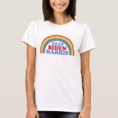 T-shirt Biden Harris 2020 Rainbow (Devant)