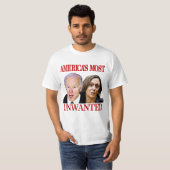 T-shirt Biden Harris Amérique la plus indésirable confondu (Devant entier)